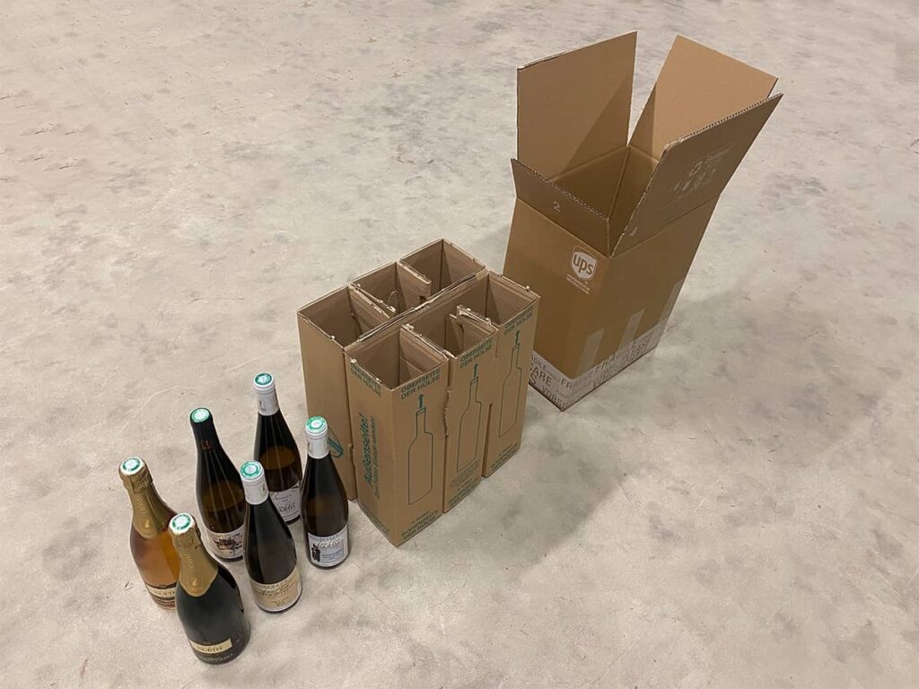 emballage UPS 6 btl pour vin Gueth