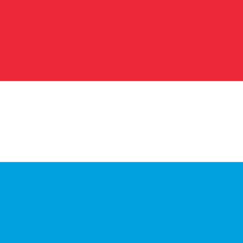 luxembourg flag square small