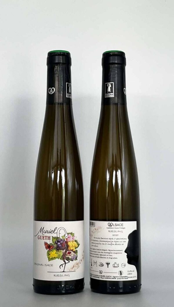 halbe Flasche Riesling elsass domaine Gueth