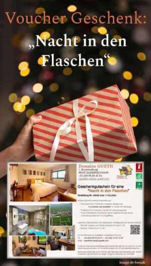 Voucher Geschenk : Eine "Nacht in den Flaschen" für 2 Personen