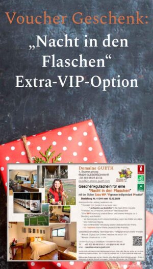 Voucher Geschenk : Extra VIP-Angebot "Privater unabhängiger Winzer" für 2 Personen