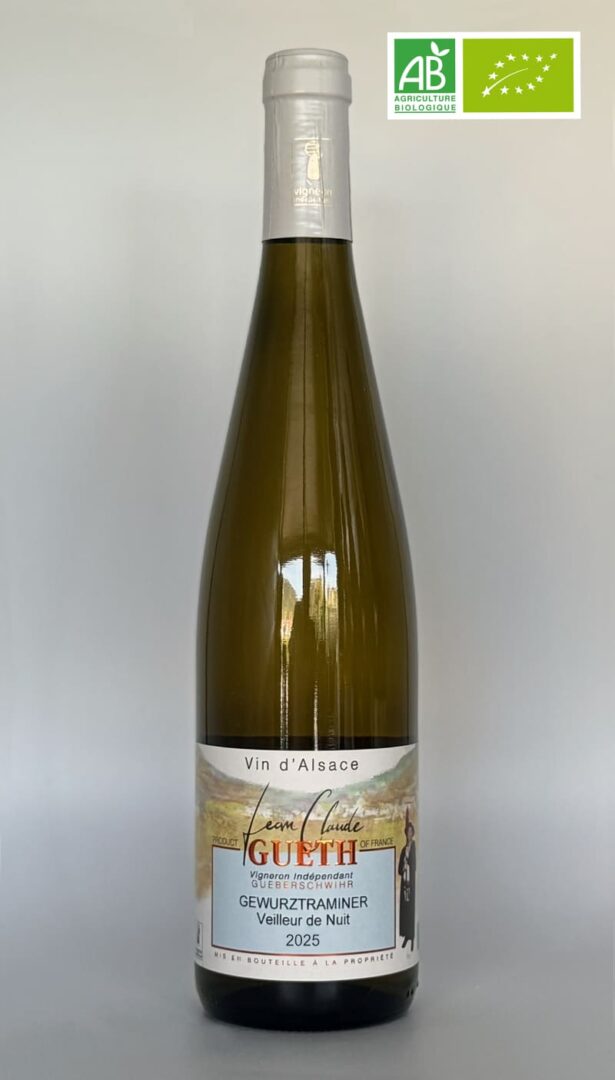 Gewurztraminer Veilleur de Nuit "Manala" 2025 Bio 1 Gewurztraminer veilleur de nuit bio Domaine Gueth