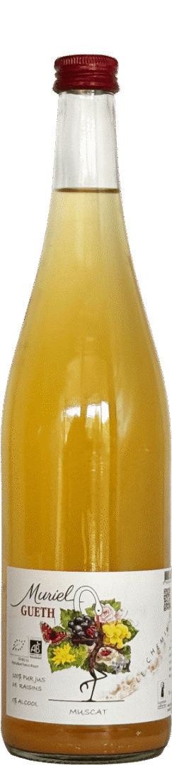 Vins d'Alsace bio à Gueberschwihr, dégustation, oenotourisme et séjours et une touche féminine 41 Jus de raisin Muscat sans alcool