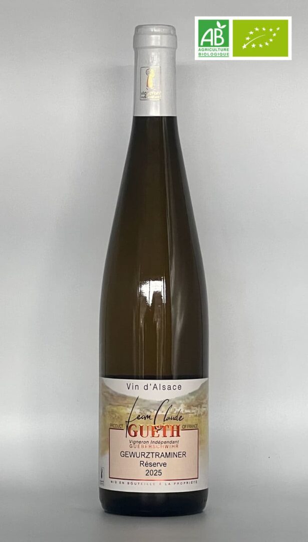 Gewurztraminer Réserve 2025 Bio 1 Gewurztraminer Réserve 2025 Bio